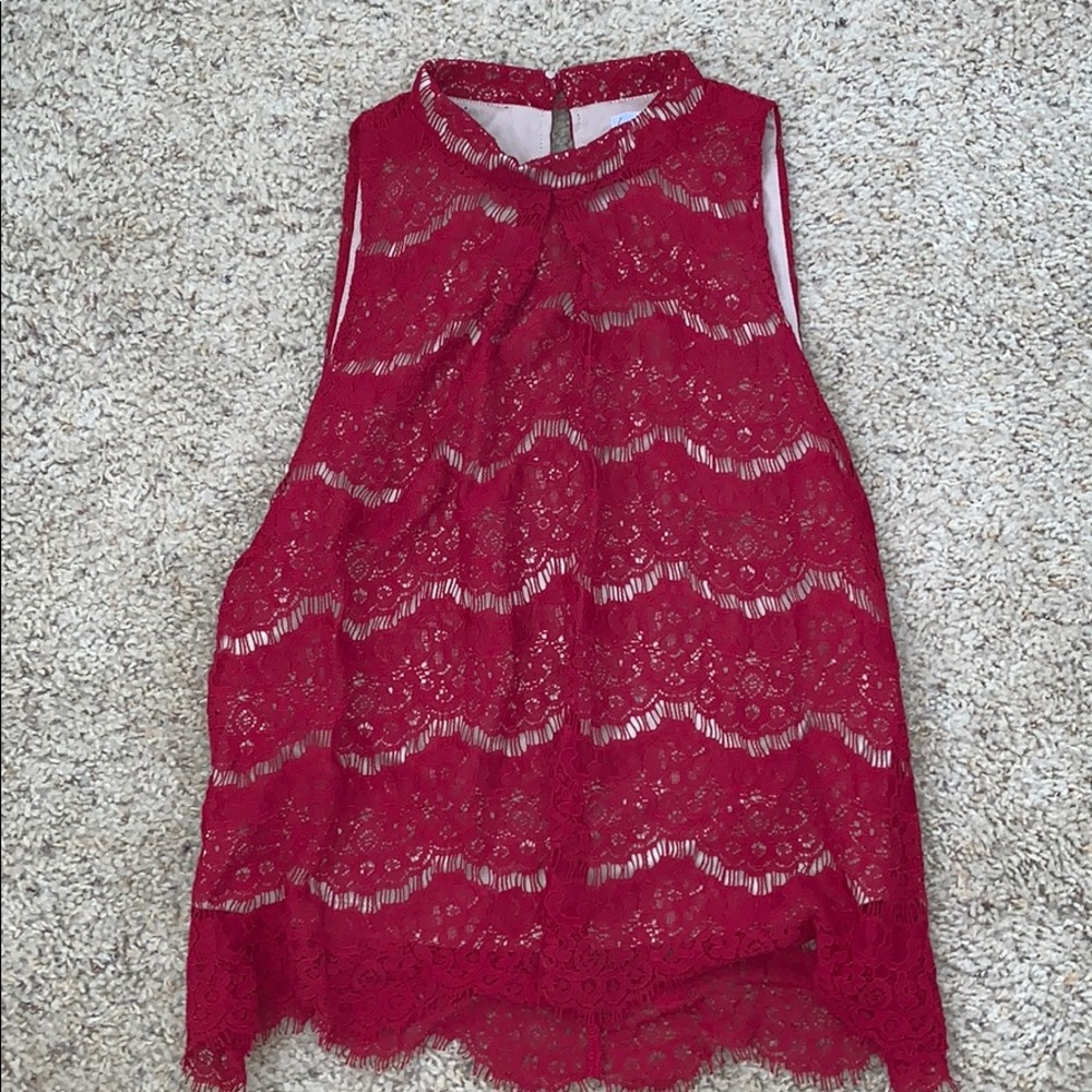 Red blouse- never worn